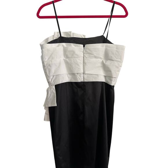 Maxandcleo Women's Black White Sleeveless Formal Mini Dress Size 10 - Picture 4 of 9